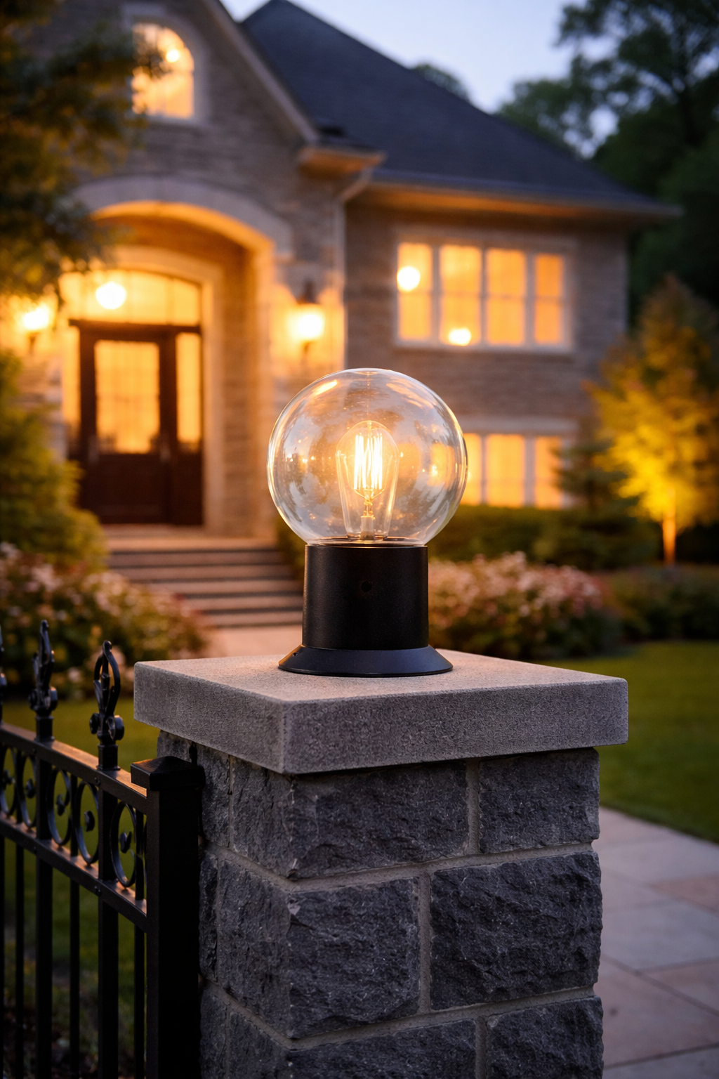 6″ Globe with 124 Stand