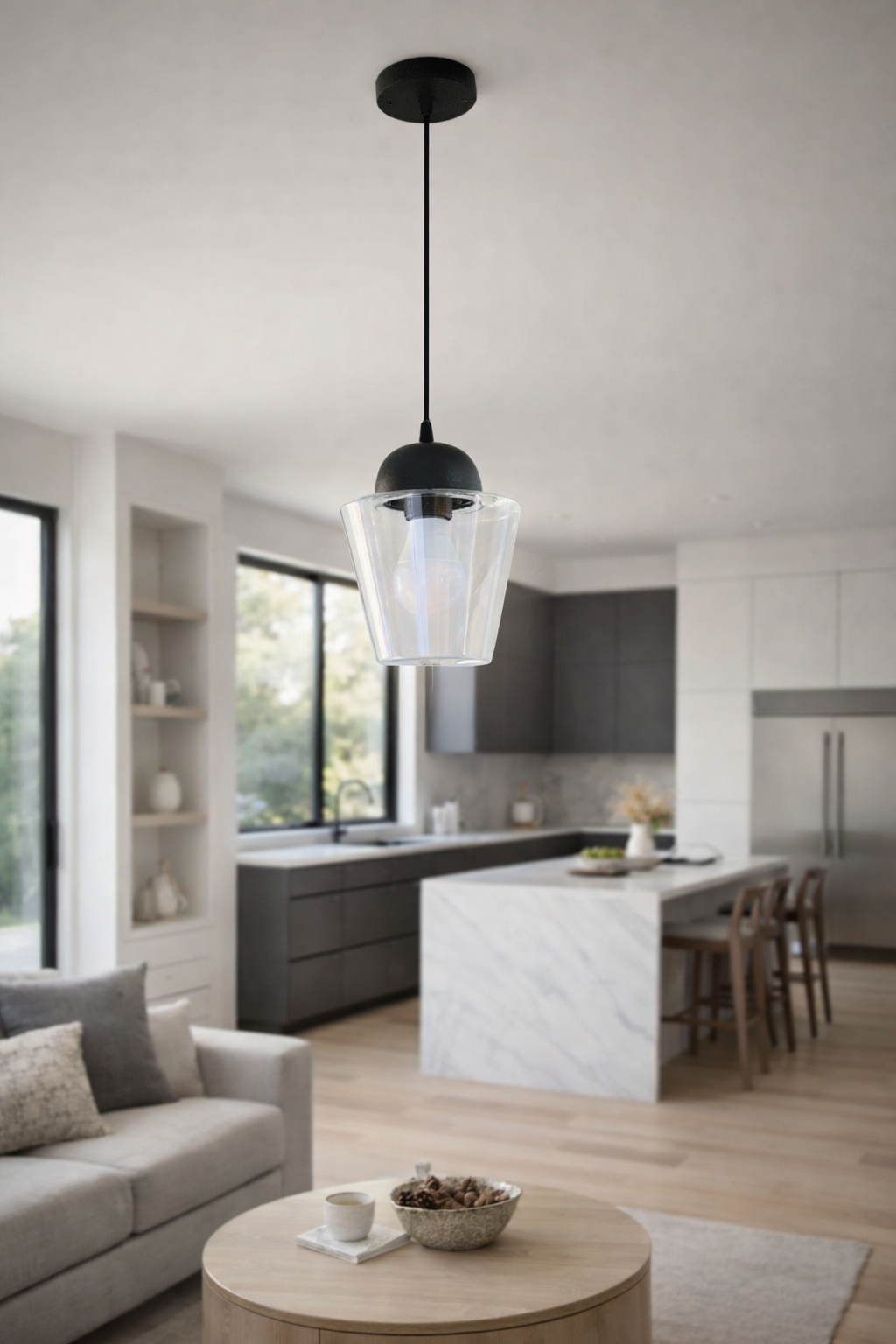 KLP 34 Globe With Screw Pendant